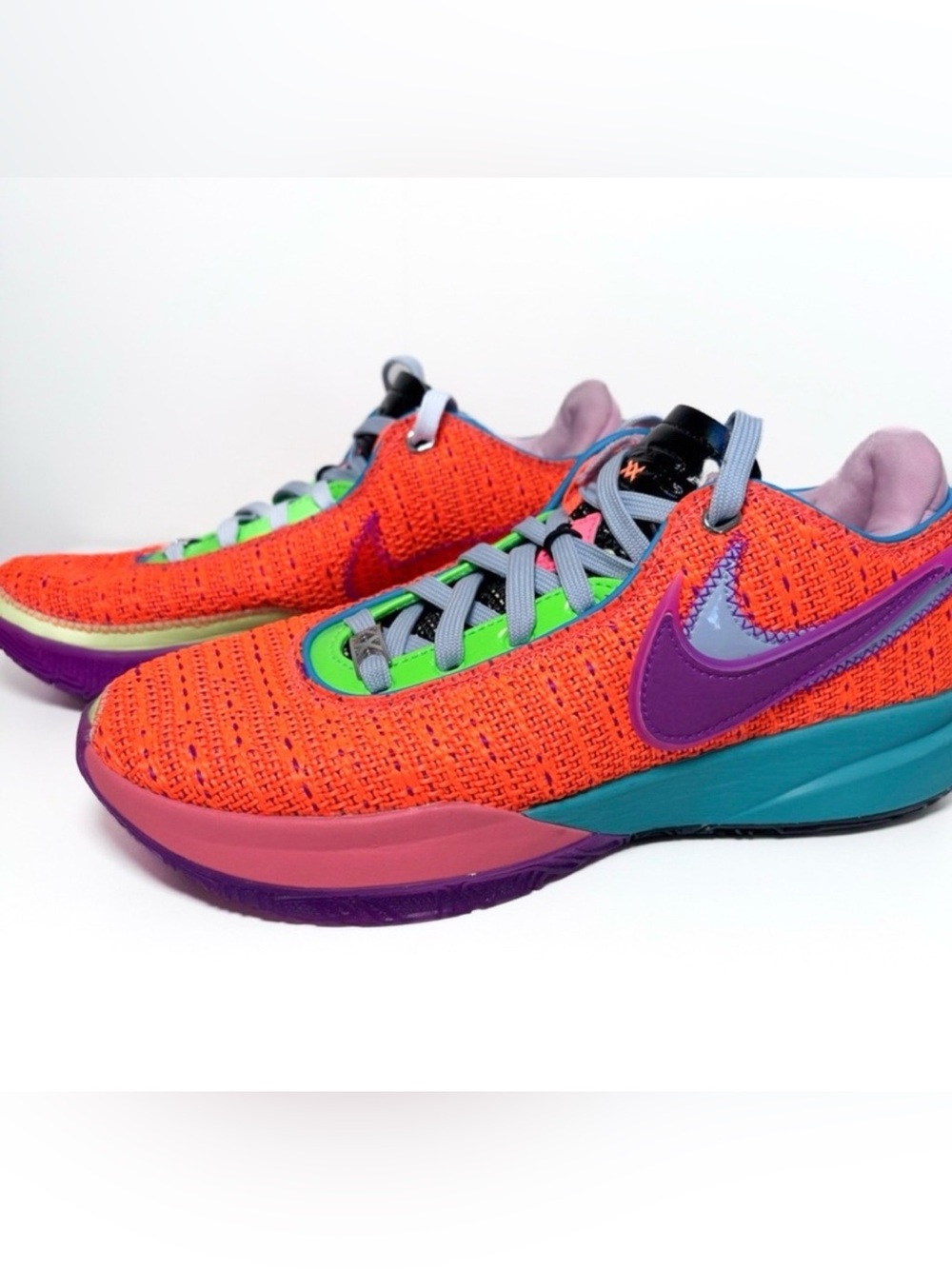 NIKE LEBRON XX 20 Chosen Total Orange Basketball Shoes Multicolor Men’s Size 6